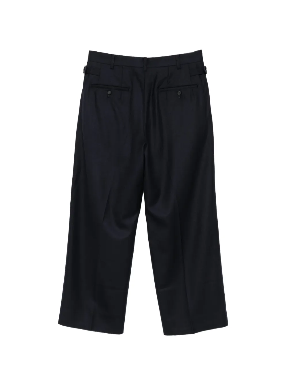 Comme des Garçons Homme pleated wide-leg trousers Blauw