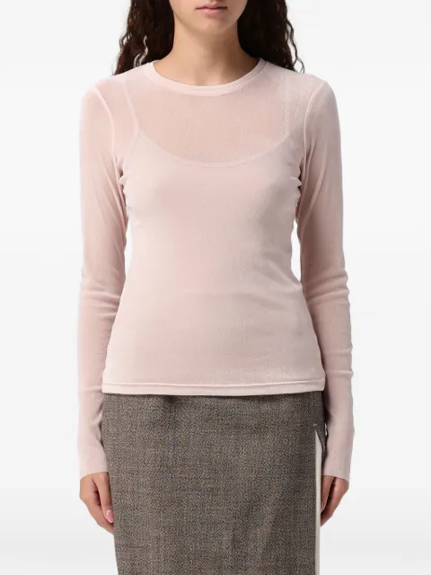 Tela sheer long-sleeve T-shirt