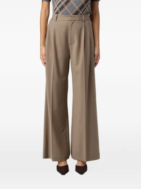 Tela pleated wide-leg trousers