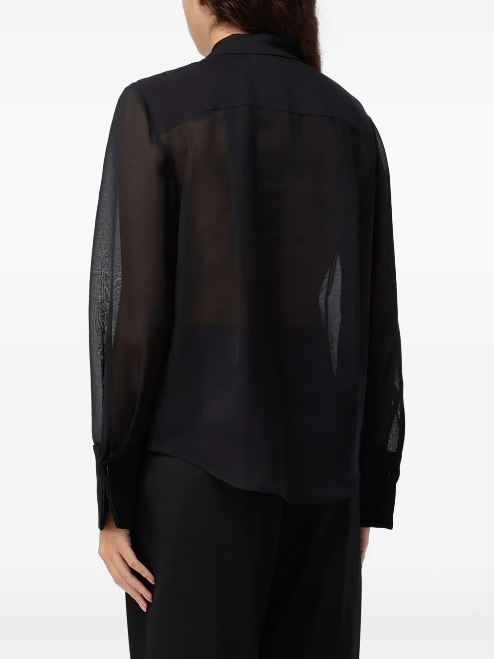 Tela Blouse met ruches Zwart