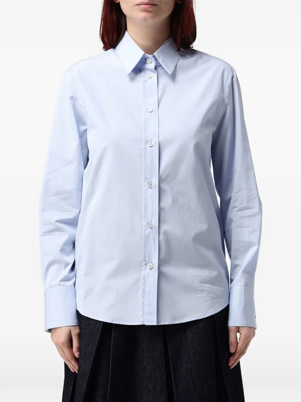 Tela long-sleeve button-down shirt - Blau