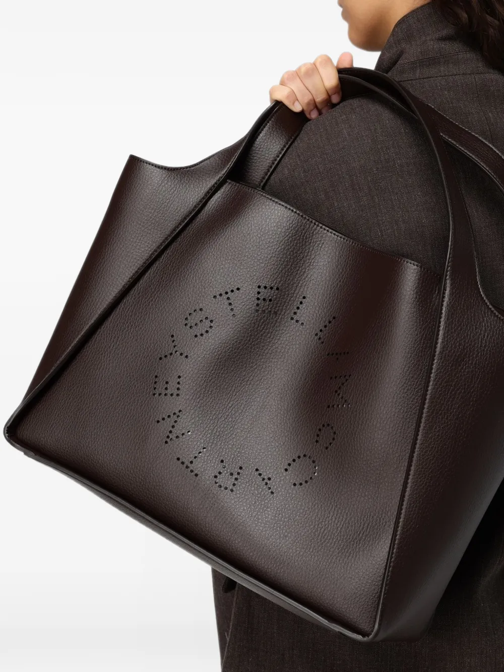 Stella McCartney Logo tote bag Bruin