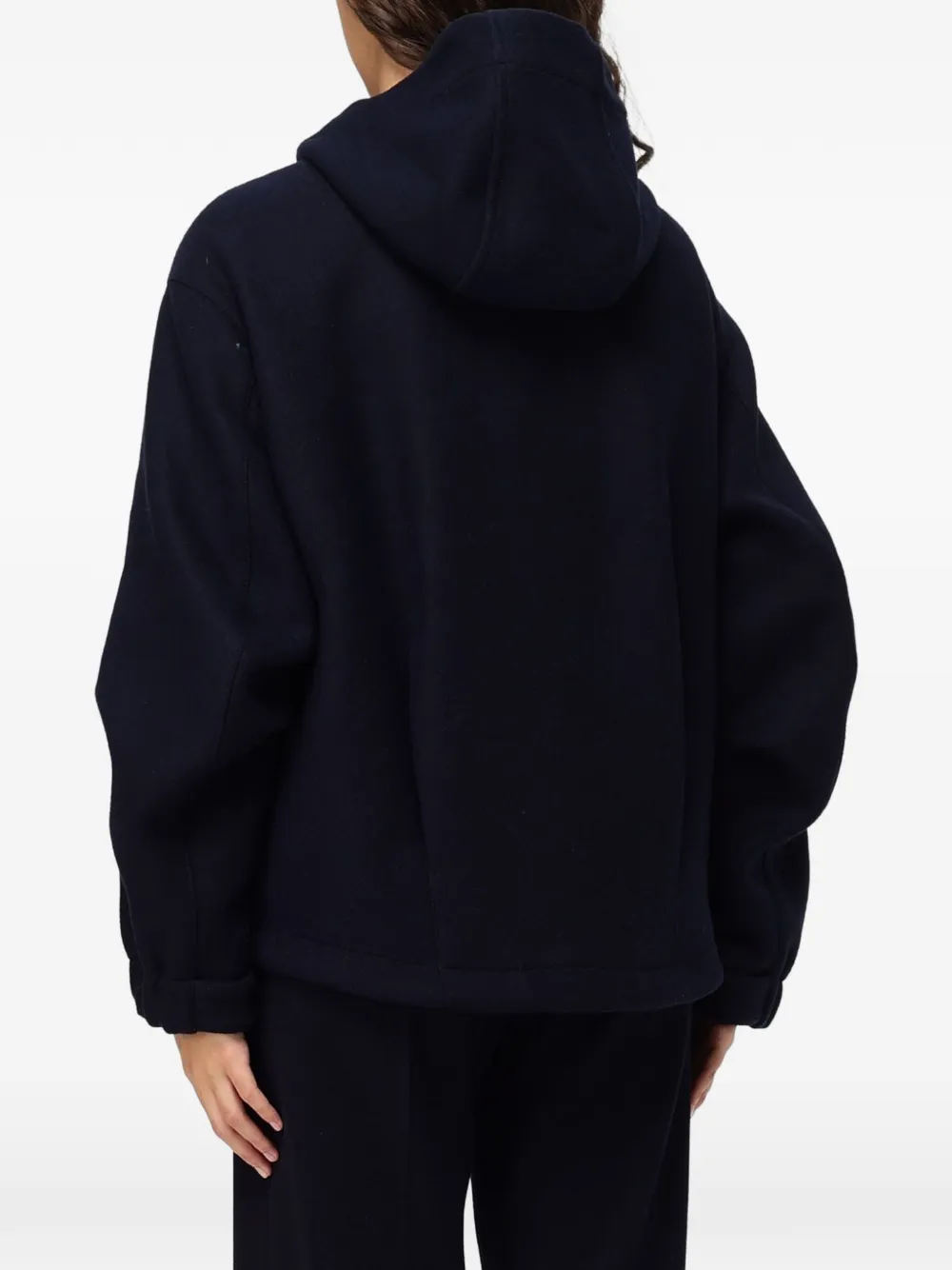 Tela hooded long-sleeve jacket Blauw