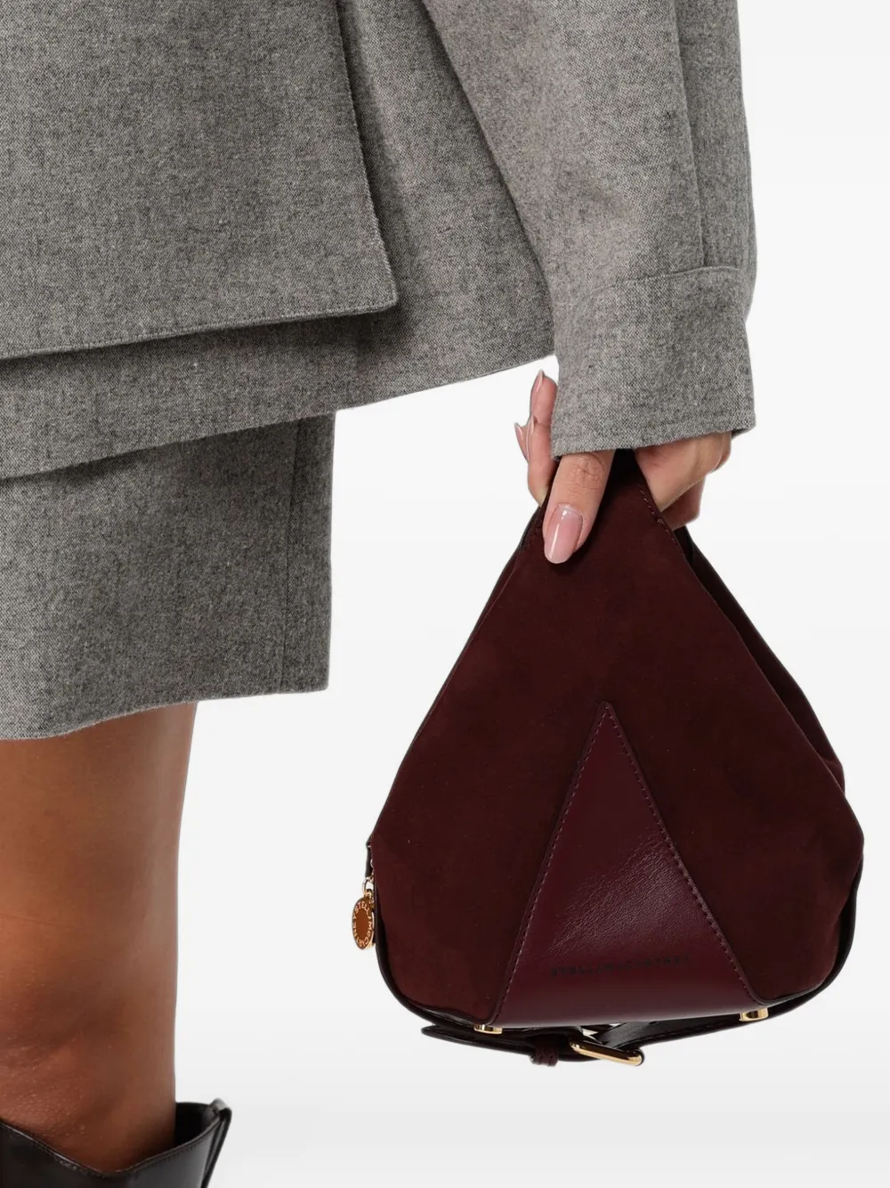 Stella McCartney Appaloosa tiny bucket bag Rood
