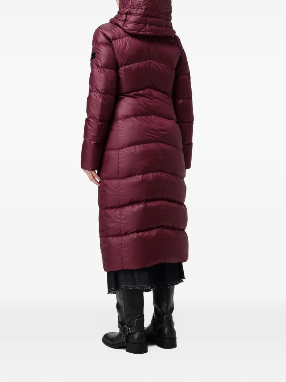 Peuterey Nunki quilted hooded coat Rood