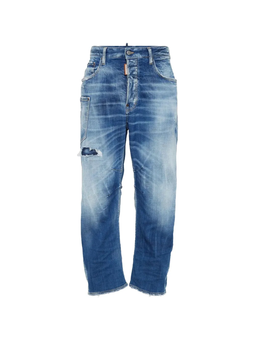 DSQUARED2 distressed faded jeans - Blu