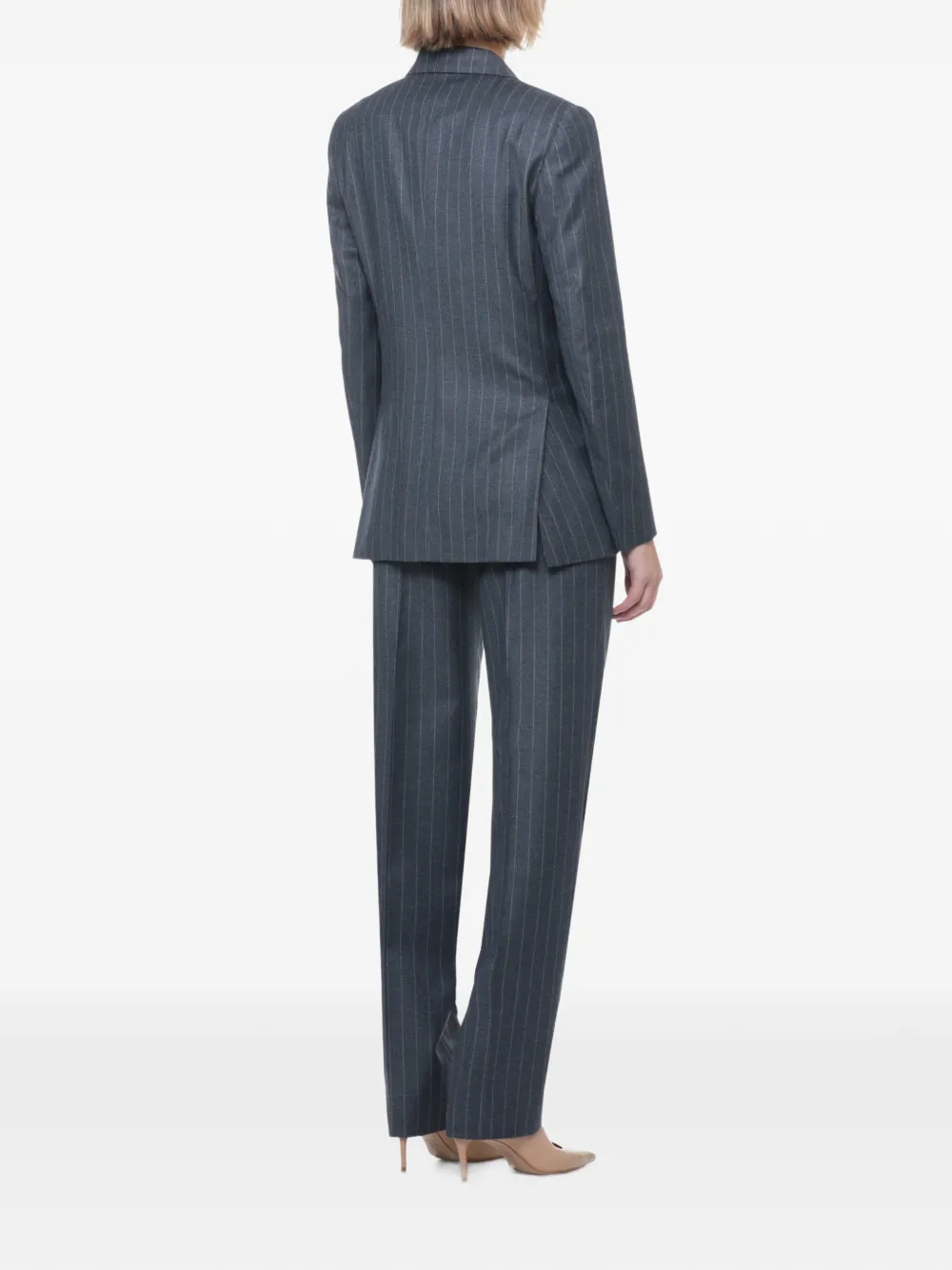 Lardini pinstripe double-breasted blazer Blauw