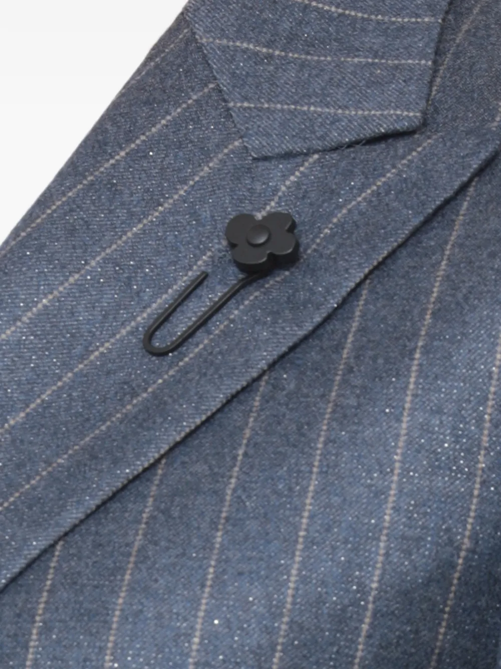 Lardini pinstripe double-breasted blazer Blauw