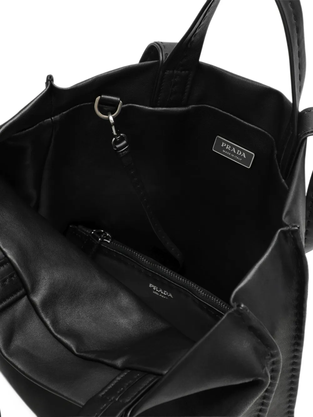 Prada nappa-leather tote bag Zwart