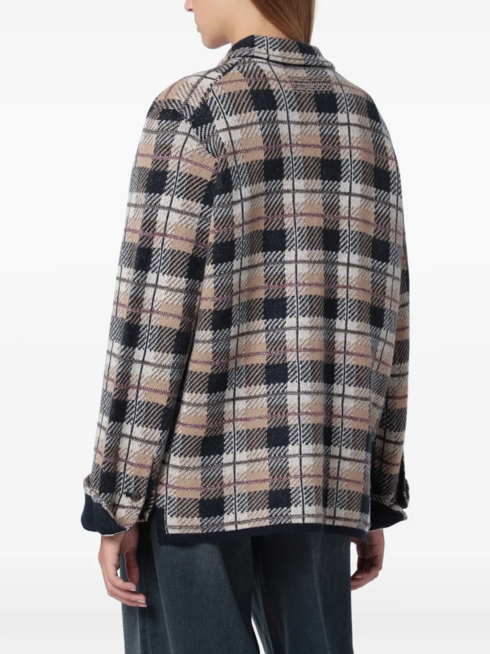 Guest In Residence plaid check shirt Beige