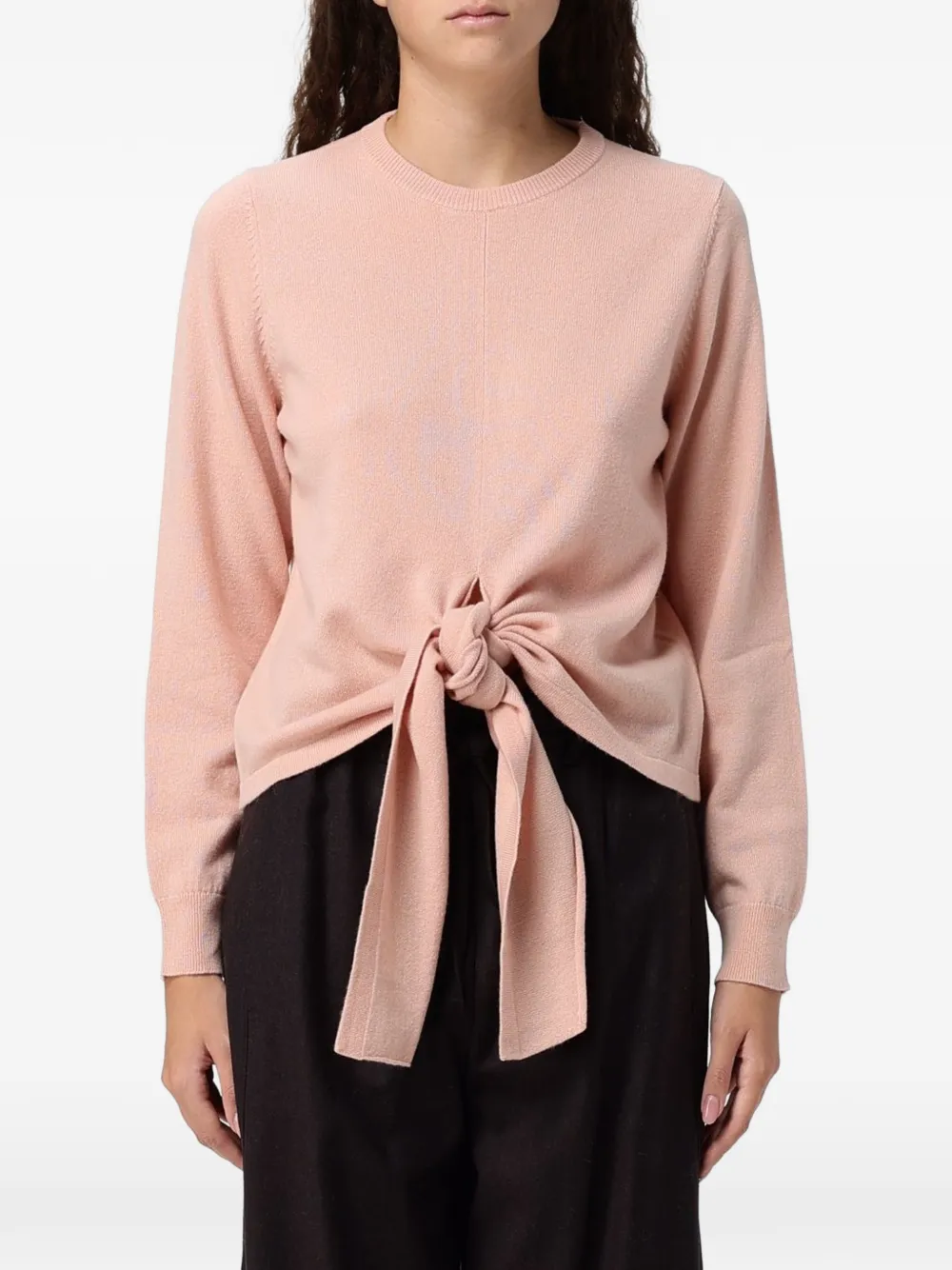 Tela knot-detail sweater - Rosa