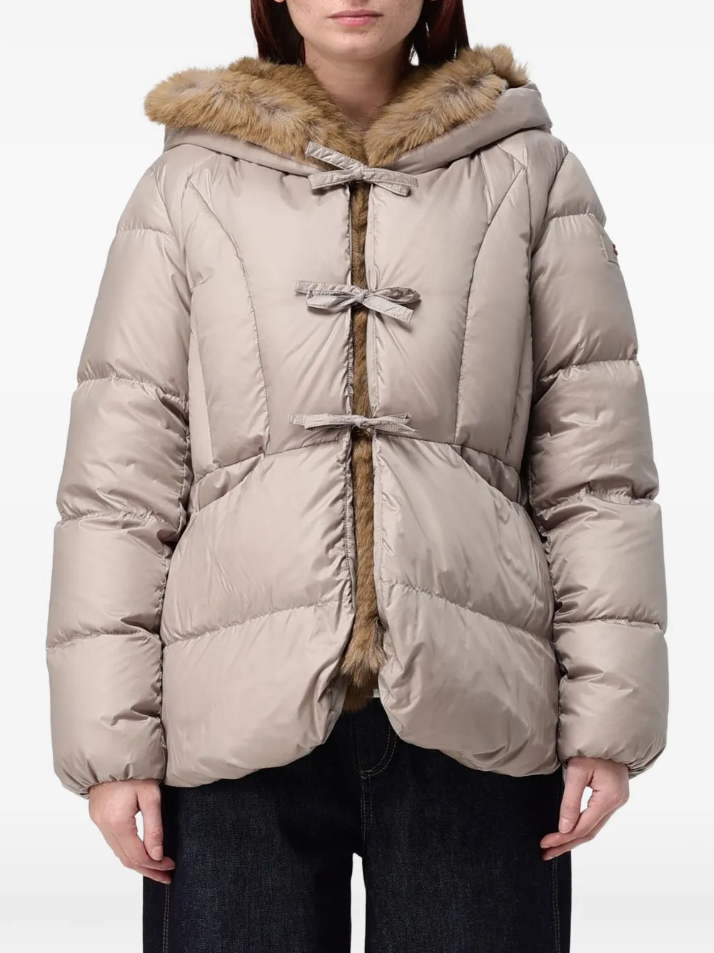 Peuterey fur-trim hooded coat - Toni neutri