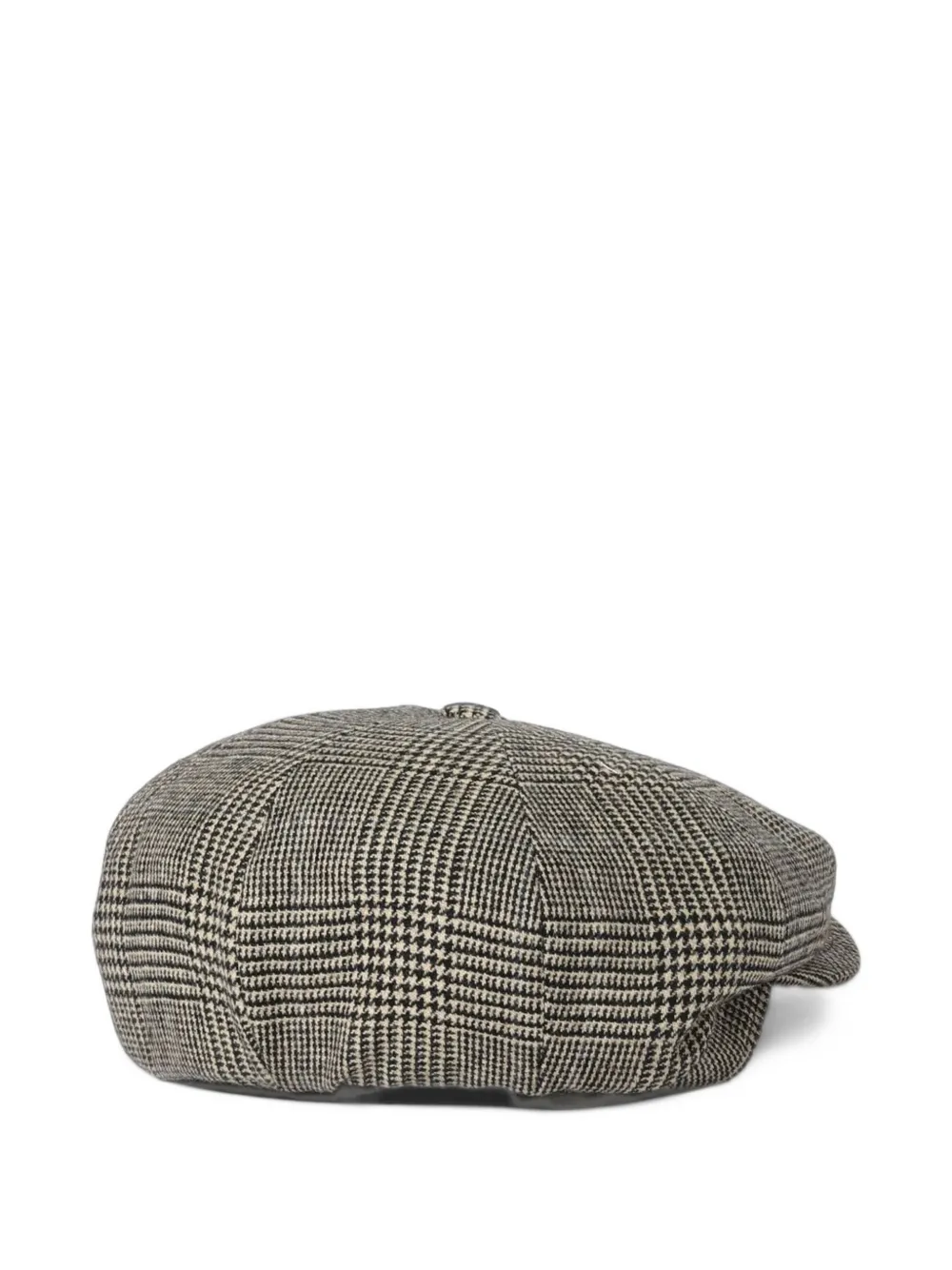 Borsalino Prince of Wales check flat cap Beige