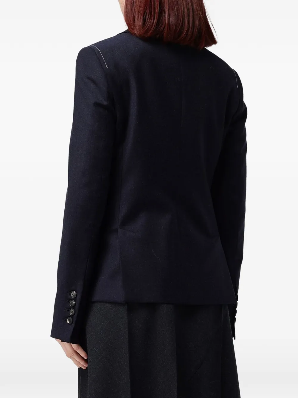Tela notch-lapels single-breasted blazer Blauw