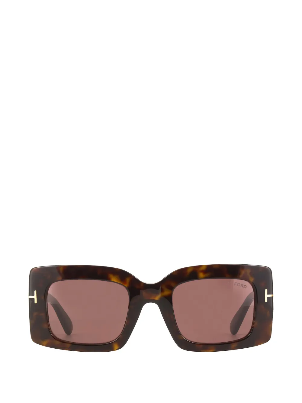 TOM FORD Eyewear Brigitta rectangle-frame sunglasses Bruin