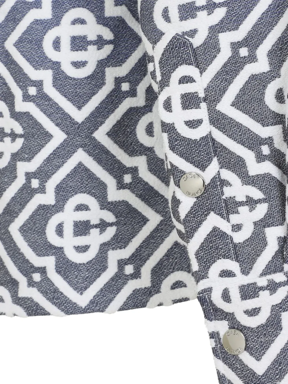 Casablanca monogram-jacquard gradient shirt jacket Blauw