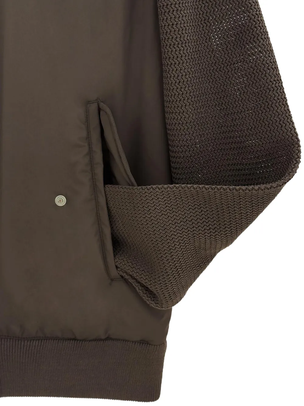 Herno panelled zip-up jacket Beige