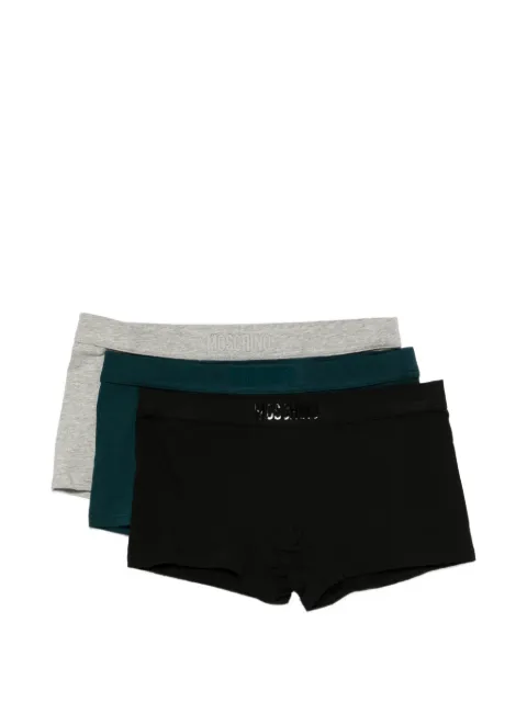 Moschino logo-waistband boxer briefs (set of three)