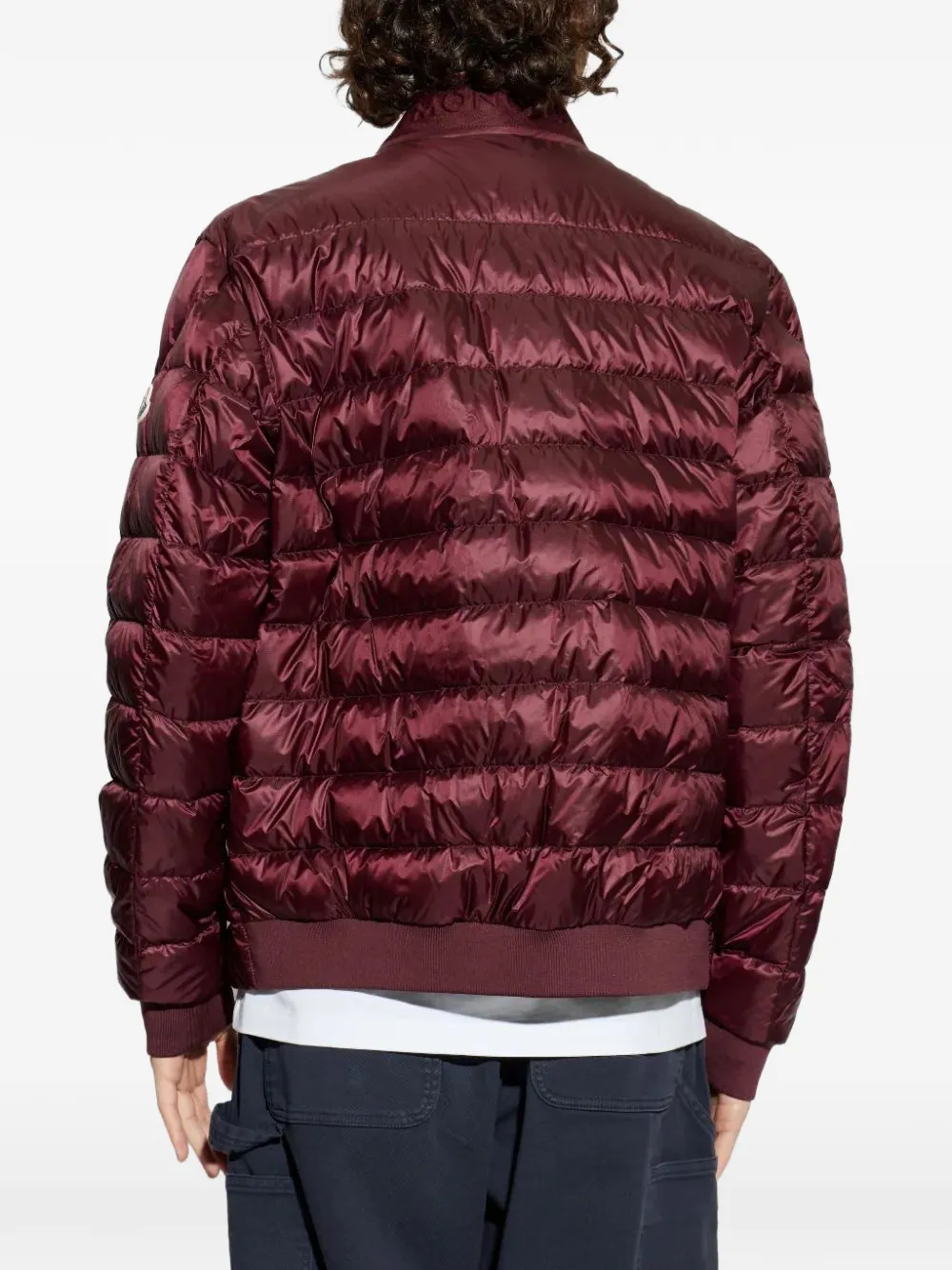 Moncler Rigel quilted jacket Rood