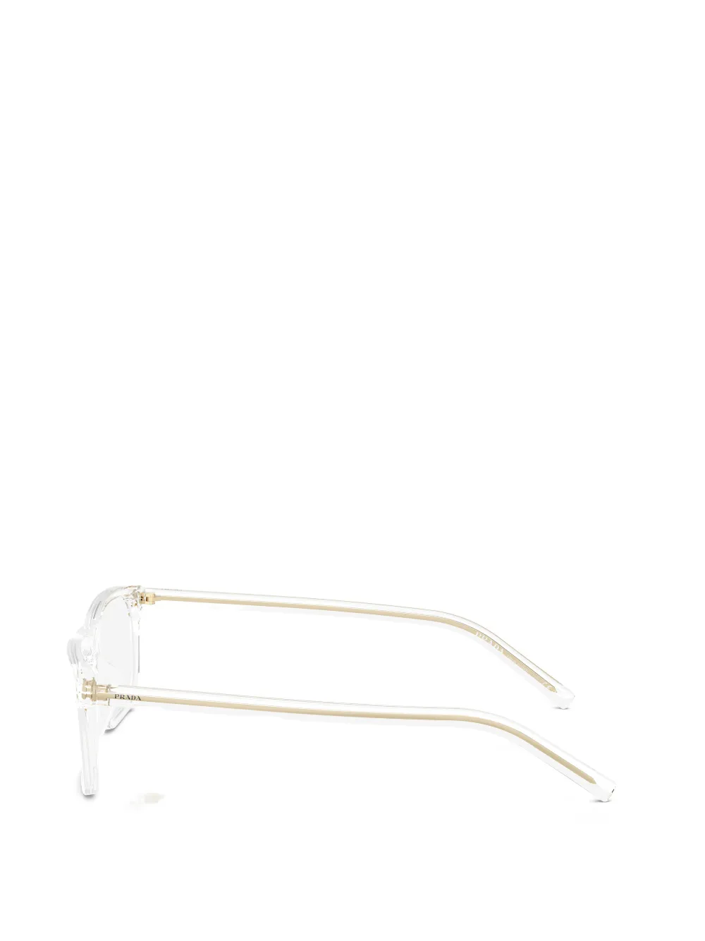 Prada Rectangle-frame Glasses In Transparent