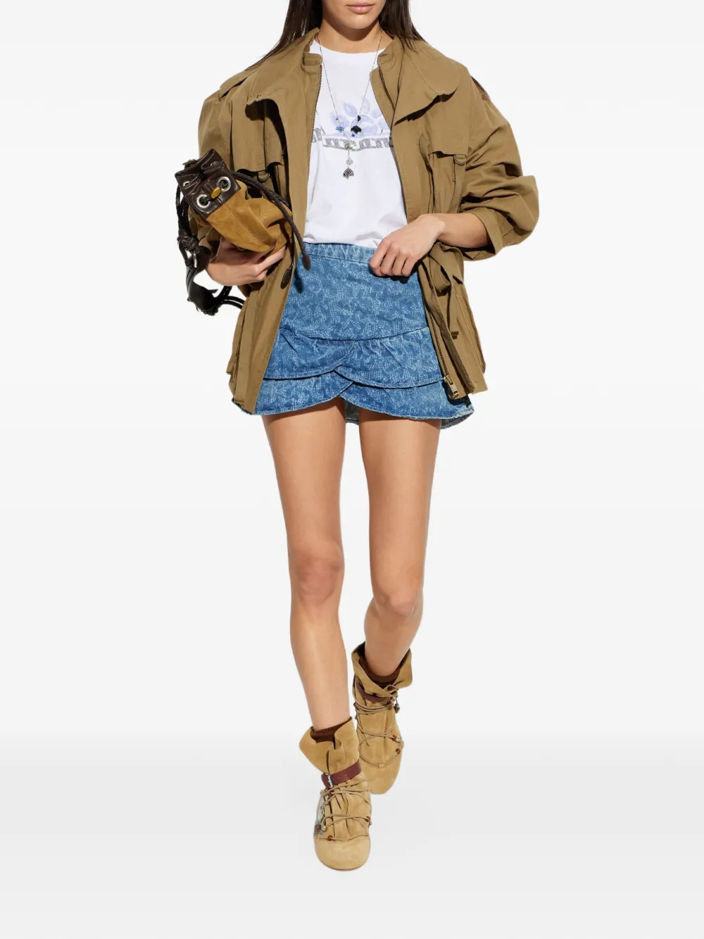 ISABEL MARANT Zewel graphic-print T-shirt Wit