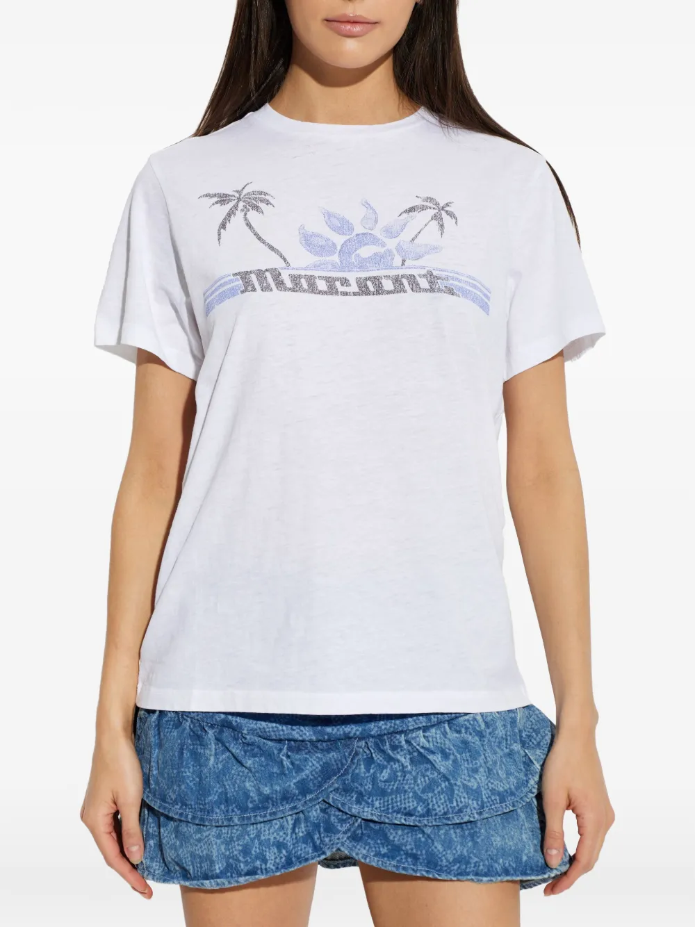 ISABEL MARANT Zewel graphic-print T-shirt Wit