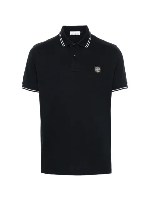 Stone Island 2200010 organic-cotton piqué with stretch polo