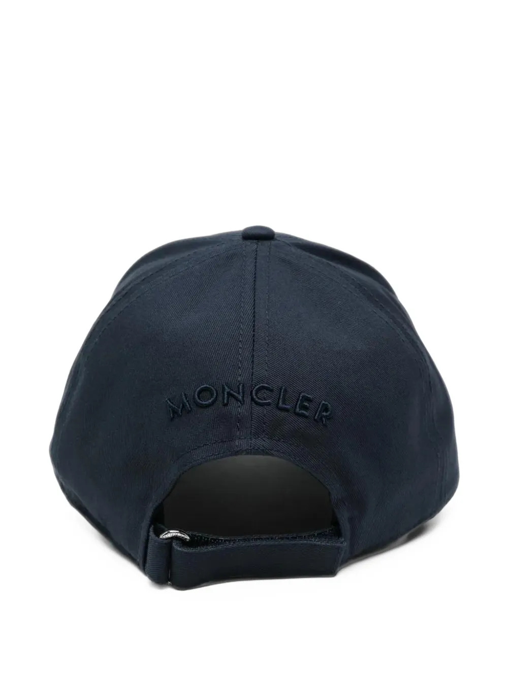 Moncler logo-patch baseball cap Blauw