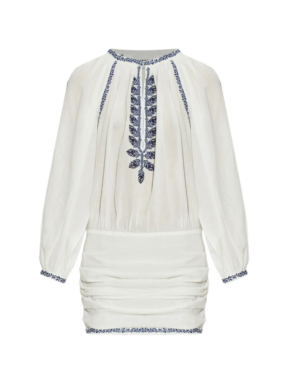 ISABEL MARANT Ludy embroidered cotton dress Wit