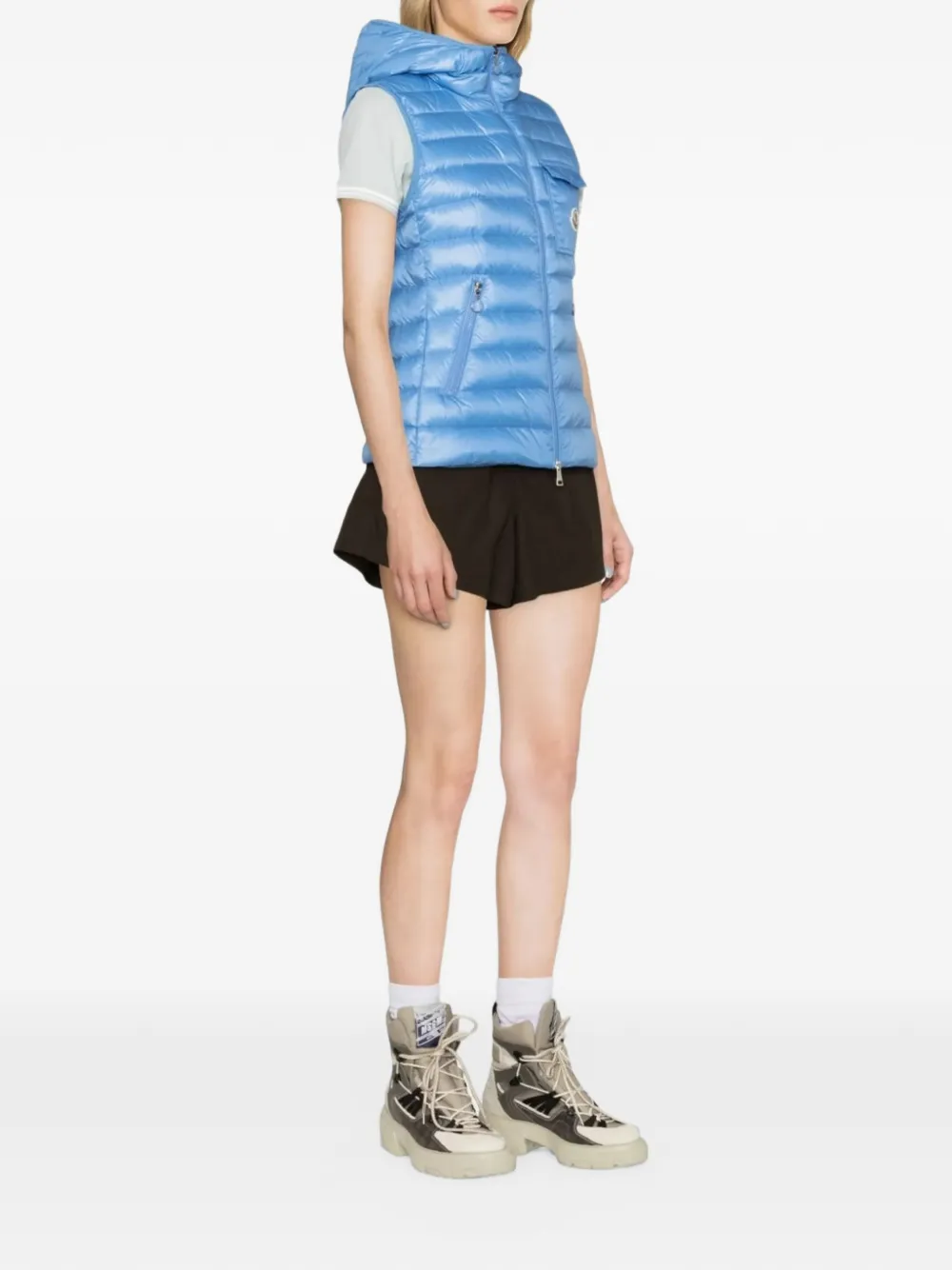 Moncler Glygos quilted gilet Blauw