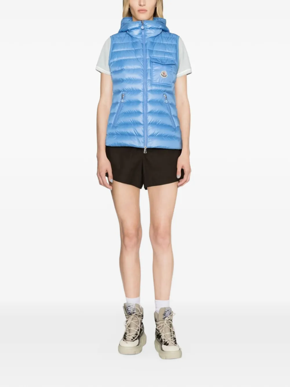 Moncler Glygos quilted gilet Blauw