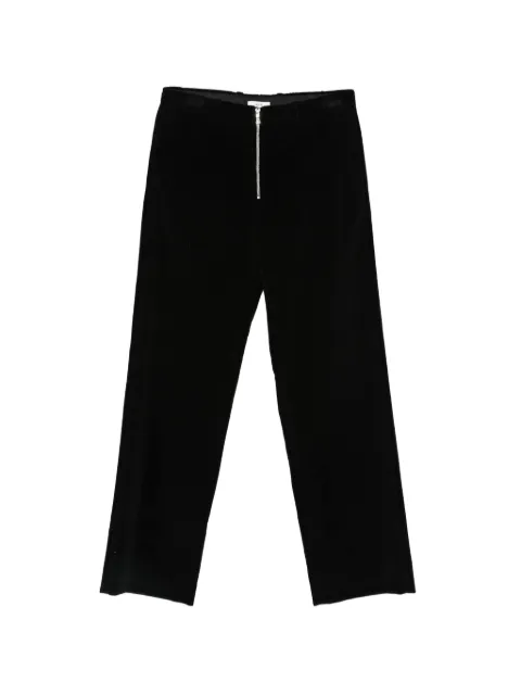 Rier exposed-zip corduroy-texture trousers
