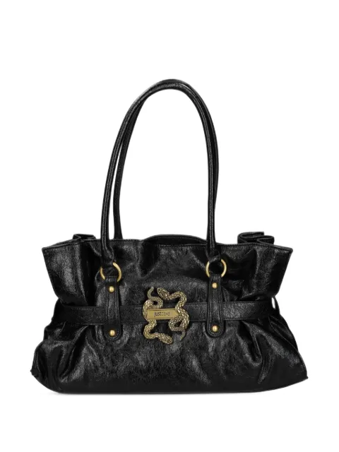 Just Cavalli snake-plaque tote bag