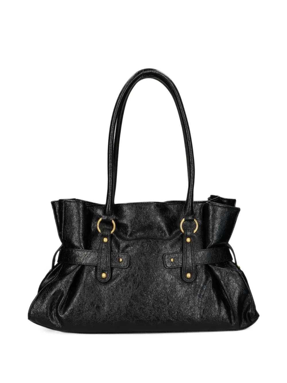 Just Cavalli snake-plaque tote bag Zwart