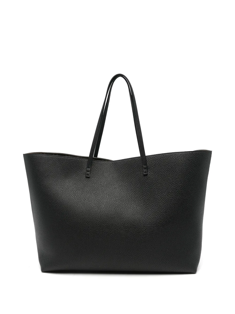 FENDI large Roll leather tote bag Zwart