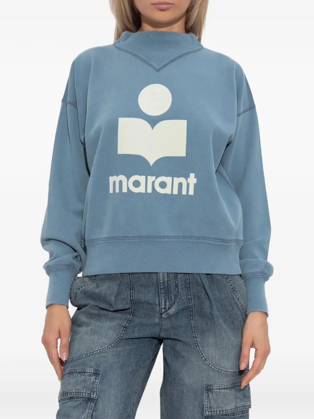 ISABEL MARANT logo-print sweatshirt Blauw