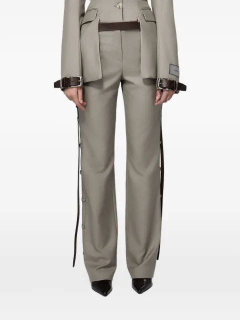 SRVC Studio Serpentine loop-detail trousers