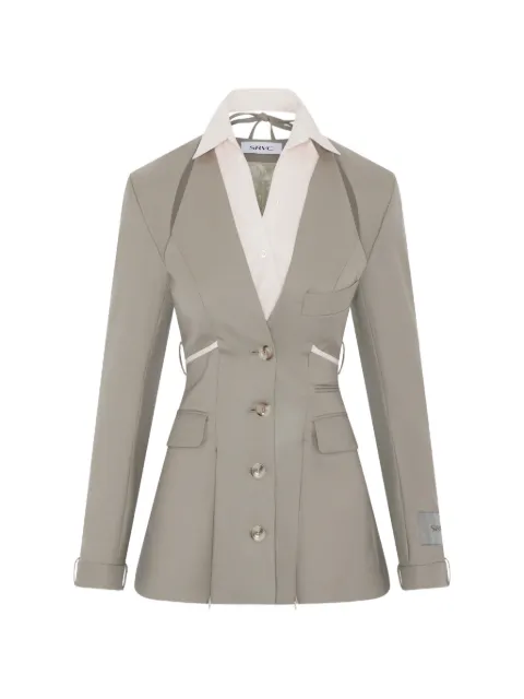 SRVC Studio Serpentine cut-out tailored jacket