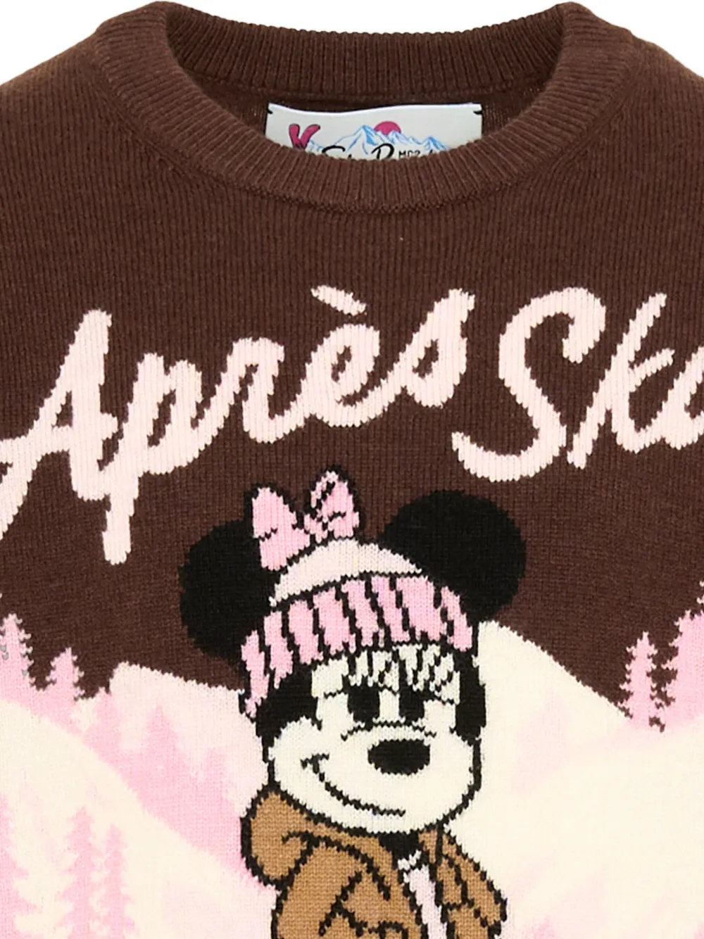 MC2 Saint Barth Kids Minnie Mouse intarsia-knit sweater Bruin
