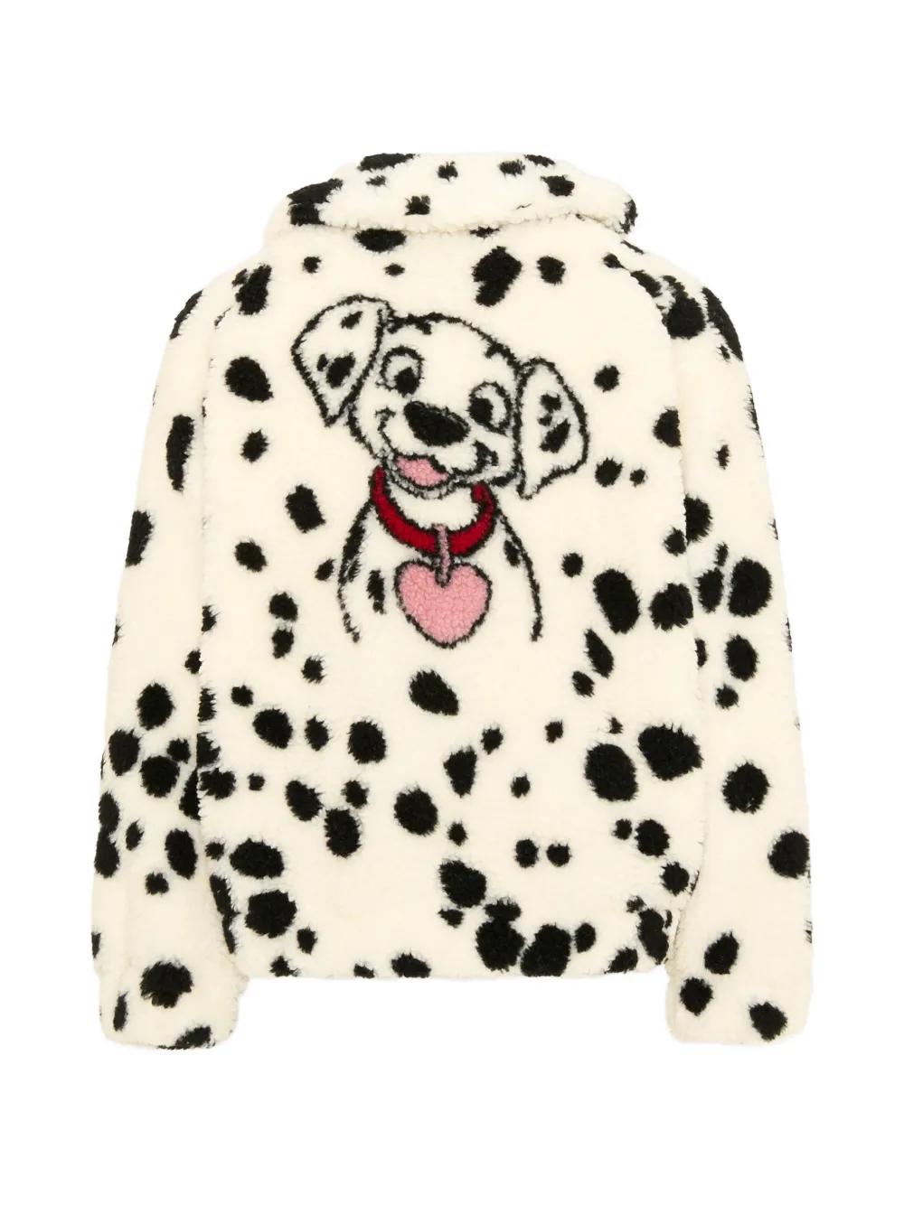 MC2 Saint Barth Kids dalmatian-print faux-fur jacket Wit