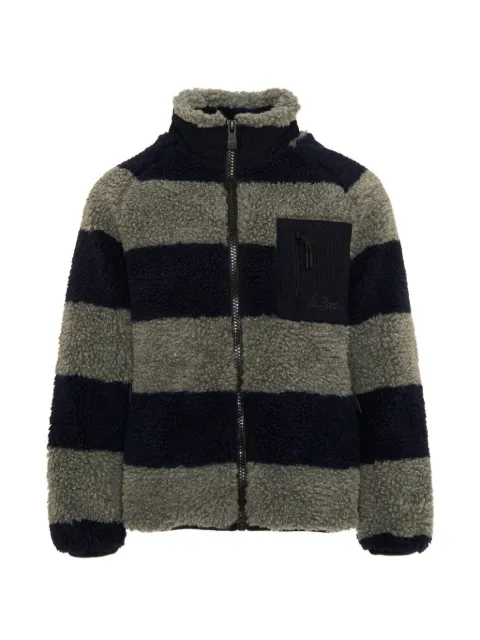 MC2 Saint Barth Kids Keystone Snoopy-patch striped jacket