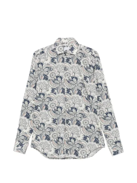 Xacus floral-print long-sleeve shirt