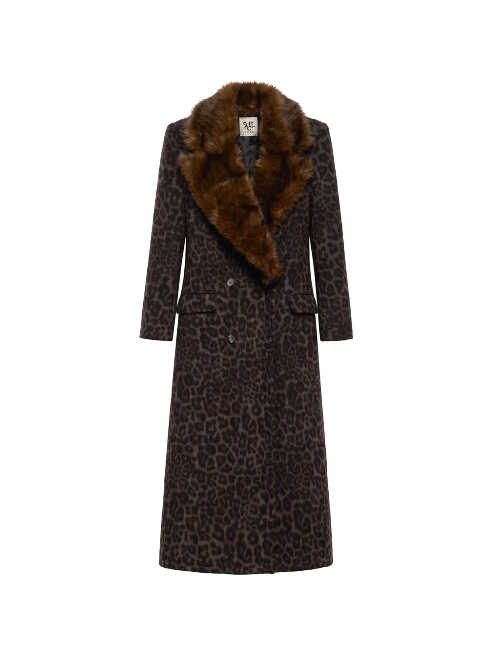 Aniye By faux-fur collar coat - Braun