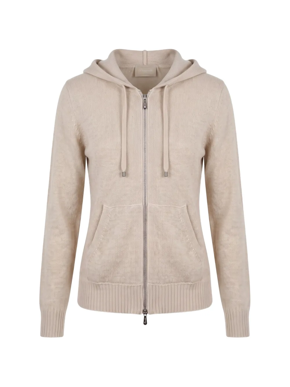 Drumohr zip-up cashmere cardigan - Nude