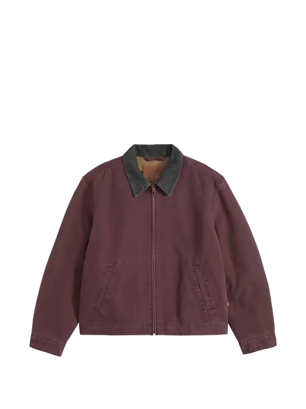 Levi's Castro corduroy-collar zip-up jacket - Braun