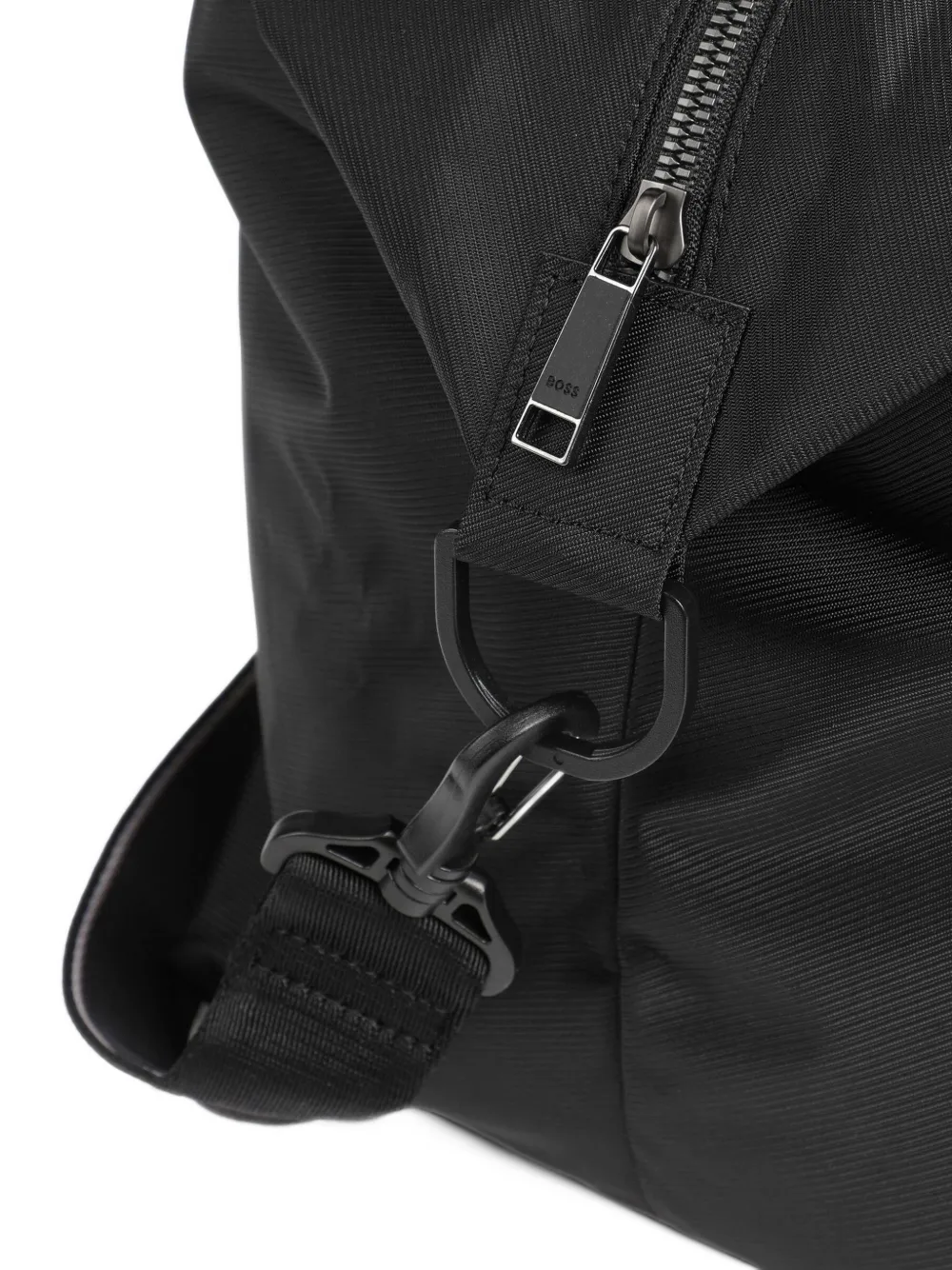 BOSS logo-detail duffle bag Zwart