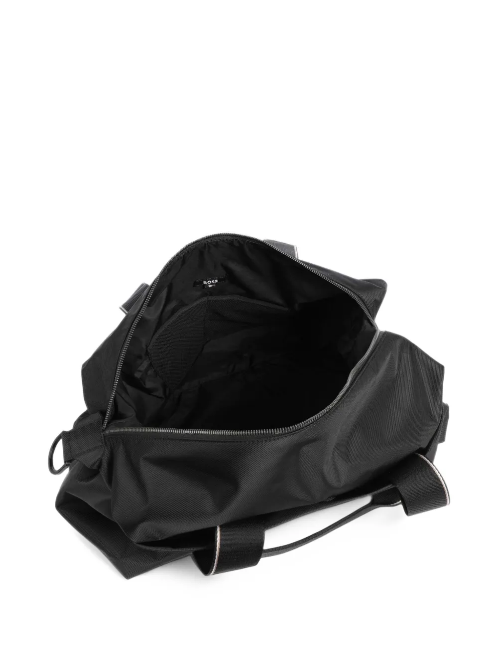 BOSS logo-detail duffle bag Zwart