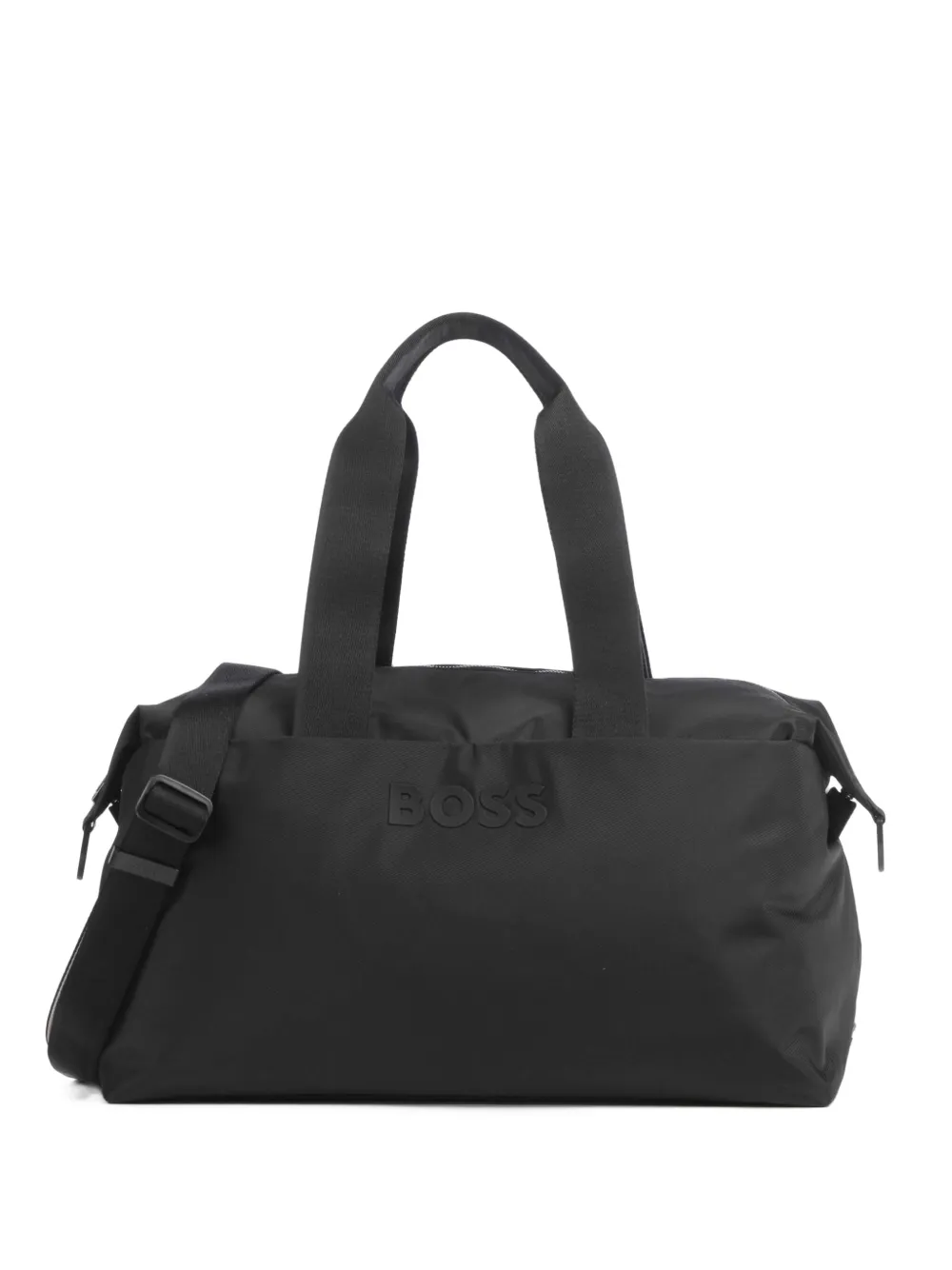 BOSS logo-detail duffle bag - Nero