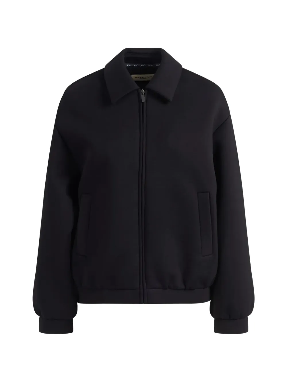 Weekend Max Mara Scuba jersey bomber jacket - black - Schwarz