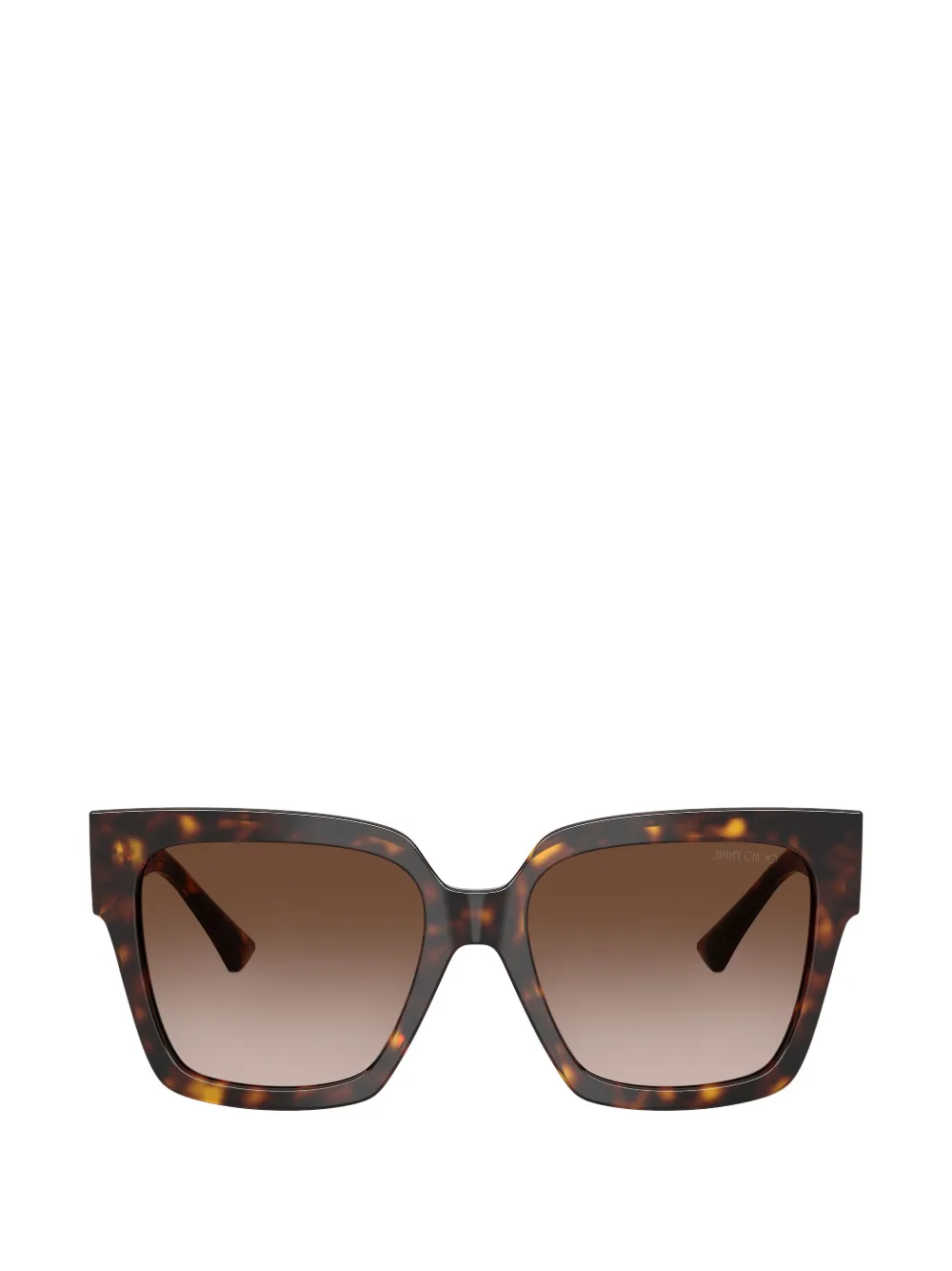 Jimmy Choo tortoiseshell-effect square-frame sunglasses - Marrone